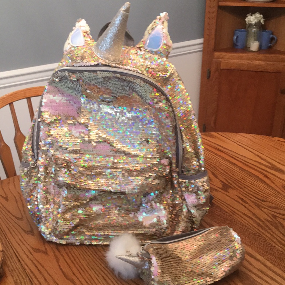 Justice Backpack with Matching Pencil Pouch